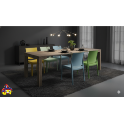 Consolle allungabile 3 metri cm 90x45h.76 aperta cm 90x300 nuova art.1876 consegna gratuita-arredamentishop.it  Tempesta Offe...