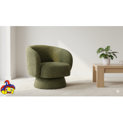 Poltrona girevole design verde cm 78x81h.77 nuova art.120338 consegna gratuita-arredamentishop.it  AD TREND Offerte mobili 26...