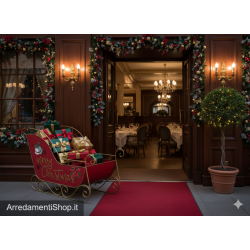 Slitta Babbo Natale ferro cm 120x60h.77,5 nuova art.115212 consegna gratuita-arredamentishop.it  AD TREND Offerte mobili 295,...
