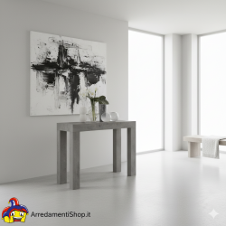 Consolle allungabile grigio 3 metri cm 90x45h.76 aperta cm 90x300 nuova art.1874 consegna gratuita-arredamentishop.it  Tempes...