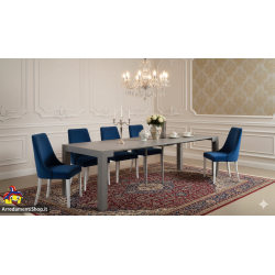 Consolle allungabile grigio 3 metri cm 90x45h.76 aperta cm 90x300 nuova art.1874 consegna gratuita-arredamentishop.it  Tempes...