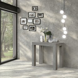 Consolle allungabile grigio 3 metri cm 90x45h.76 aperta cm 90x300 nuova art.1874 consegna gratuita-arredamentishop.it  Tempes...