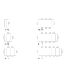 Consolle allungabile grigio 3 metri cm 90x45h.76 aperta cm 90x300 nuova art.1874 consegna gratuita-arredamentishop.it  Tempes...