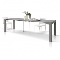 Consolle allungabile grigio 3 metri cm 90x45h.76 aperta cm 90x300 nuova art.1874 consegna gratuita-arredamentishop.it  Tempes...