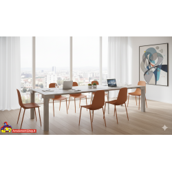 Consolle tavolo allungabile 3 metri cm 90x45h.76 aperta cm 90x300 nuova art.1877 consegna gratuita-arredamentishop.it  Tempes...