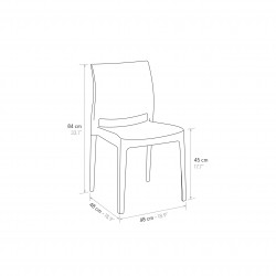 Sedie moderne grigie set 4 pezzi cm 48x48h.84 nuove art.2082 consegna gratuita-arredamentishop.it  Tempesta Offerte mobili 13...