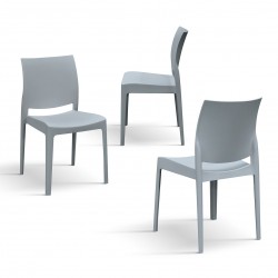 Sedie moderne grigie set 4 pezzi cm 48x48h.84 nuove art.2082 consegna gratuita-arredamentishop.it  Tempesta Offerte mobili 13...