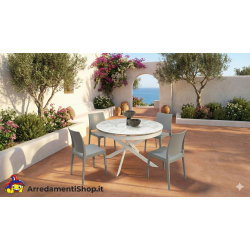 Sedie moderne grigie set 4 pezzi cm 48x48h.84 nuove art.2082 consegna gratuita-arredamentishop.it  Tempesta Offerte mobili 13...