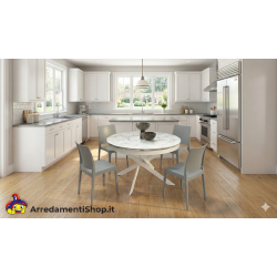 Sedie moderne grigie set 4 pezzi cm 48x48h.84 nuove art.2082 consegna gratuita-arredamentishop.it  Tempesta Offerte mobili 13...