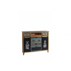 Mobiletto ferro e legno montato cm 120x35h.98 nuovo art.119037 consegna gratuita-arredamentishop.it  AD TREND Offerte mobili ...