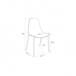 Sedie grigio chiaro set 4 pezzi nuove art.991 consegna gratuita-arredamentishop.it  Tempesta Offerte mobili 165,00 € 165,00 €...