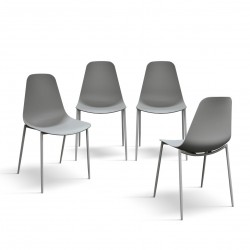 Sedie grigio chiaro set 4 pezzi nuove art.991 consegna gratuita-arredamentishop.it  Tempesta Offerte mobili 165,00 € 165,00 €...