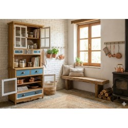 Libreria con vetrina montata cm 74x34,5h.176 nuova art.119286 consegna gratuita-arredamentishop.it  AD TREND Offerte mobili 2...