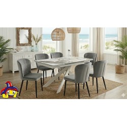 Tavolo design allungabile cm 160x90h.76 aperto cm 200/240 art.1759 nuovo consegna gratuita-arredamentishop.it  Tempesta Offer...