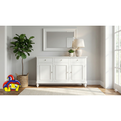 Credenza 3 ante shabby montata cm 160x50h.102 nuova art.6030A consegna gratuita-arredamentishop.it  Zanini Offerte mobili 360...