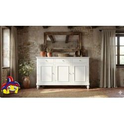 Credenza 3 ante shabby montata cm 160x50h.102 nuova art.6030A consegna gratuita-arredamentishop.it  Zanini Offerte mobili 360...