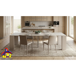 Consolle allungabile olmo perla cm 90x45h.76 aperta 3 metri nuova art.1938 consegna gratuita-arredamentishop.it  Tempesta Off...