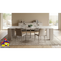 Consolle allungabile olmo perla cm 90x45h.76 aperta 3 metri nuova art.1938 consegna gratuita-arredamentishop.it  Tempesta Off...