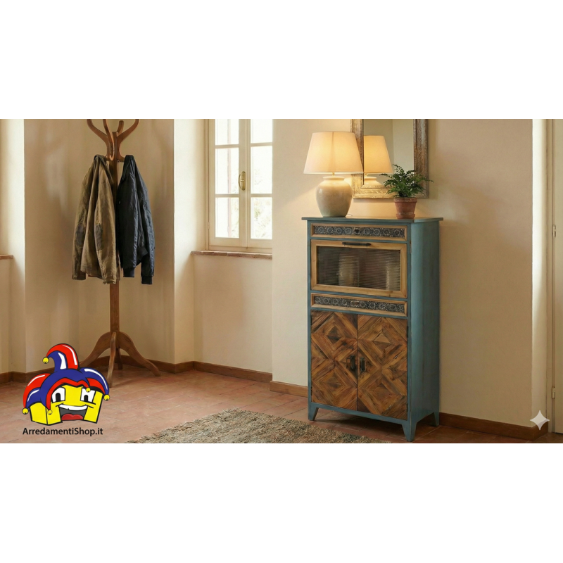 Mobile contenitore vintage montato cm 72,5x34h.143 nuovo art.119038 consegna gratuita-arredamentishop.it  AD TREND Offerte mo...