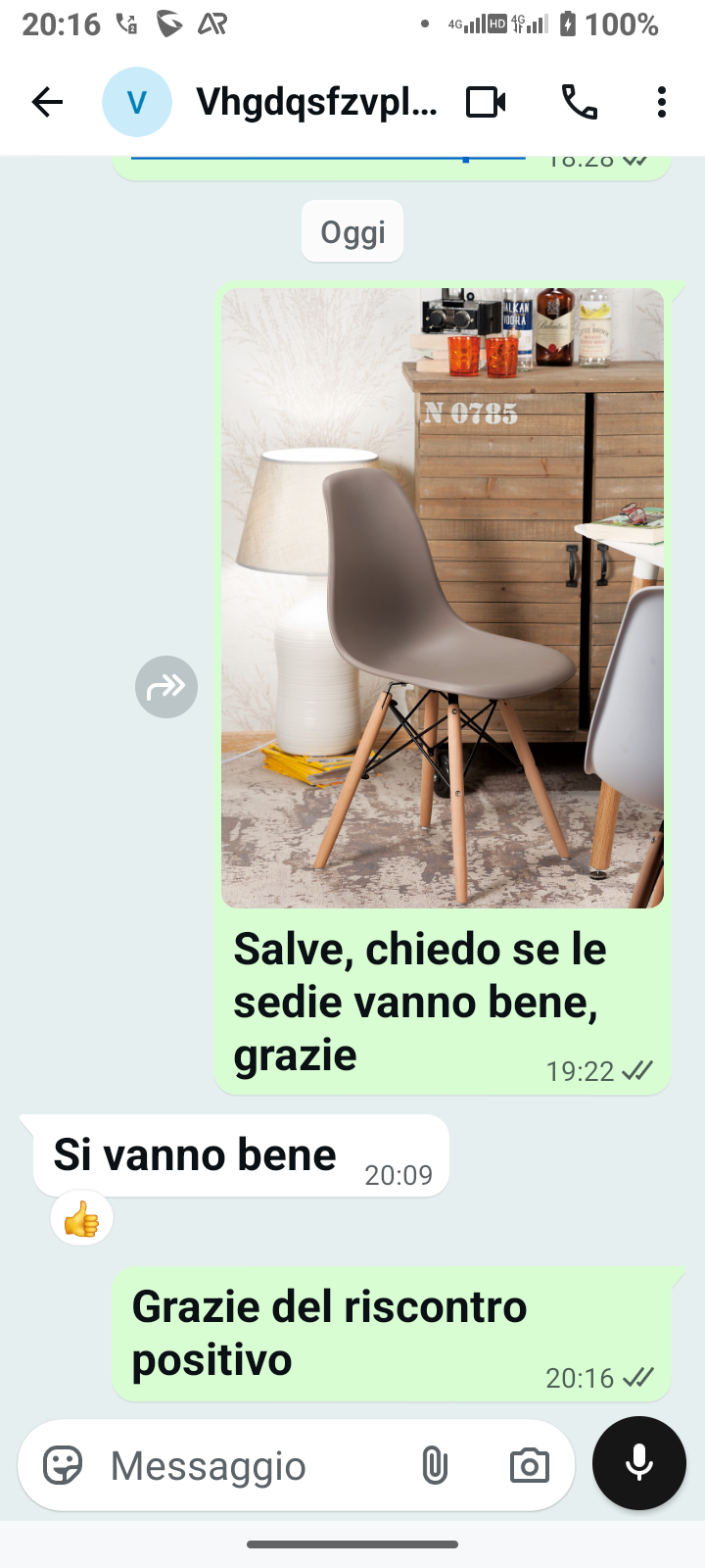 Testimonianza reale di un cliente: " Si vanno bene ".